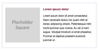 Side-By-Side Image and Text block example