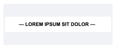 Title Heading block example